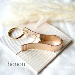 ゴールド】シンプル手袋ホルダー・グローブホルダー｜バッグチャーム