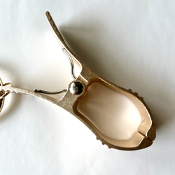 強力 グローブホルダー  手袋ホルダー ゴールド金具 シンプル カラビナ 6枚目の画像