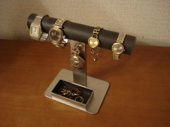 腕時計スタンド　懐中時計スタンド　腕時計、懐中時計ブラックスタンド 4枚目の画像