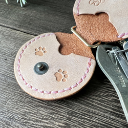 Cat Paw Coin Purse：500円4枚収納可能な猫の肉球キーホルダー 4枚目の画像