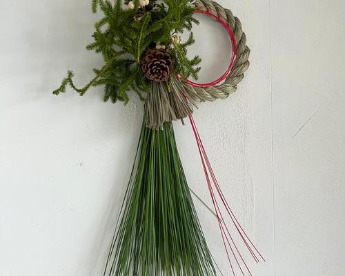 大王松とヒカゲカヅラのしめ縄 しめ縄・しめ飾り フロイデザイン 通販