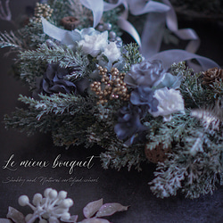 shabby chic christmas wreath 3枚目の画像