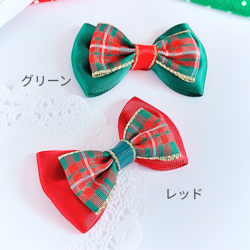 ヘアゴムorヘアクリップ】組み合わせ自由＊クリスマス☆ベビー＆キッズ