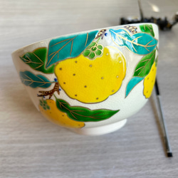 金彩 巻き絵 雪華雪輪〜yukiwa〜 抹茶茶碗 茶碗・めし碗 清香