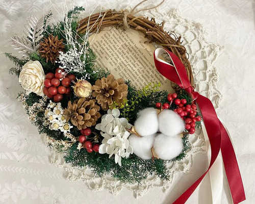 ⚠️専用品⚠️特別な日の特別な サンキライ リース　クリスマス → お正月 サンキライのリース サンキライのシーズンですね。 ナチュラル派の方に