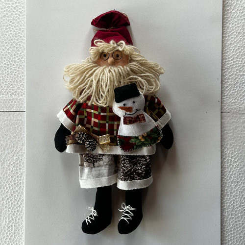 カントリードール サンタクロースと雪だるま その他人形 KayanoToge M