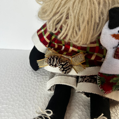 カントリードール サンタクロースと雪だるま その他人形 KayanoToge M