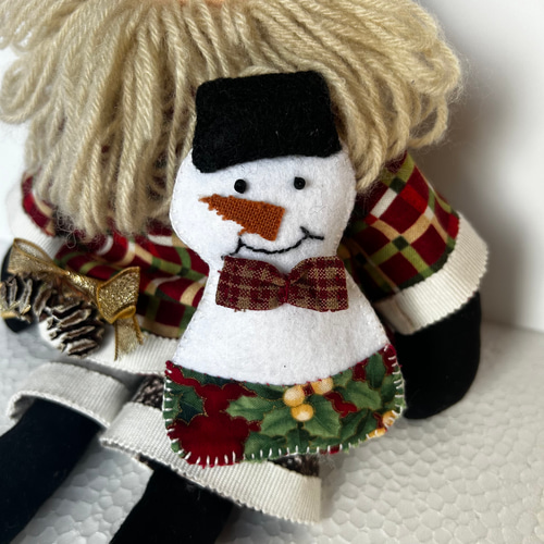 カントリードール サンタクロースと雪だるま その他人形 KayanoToge M