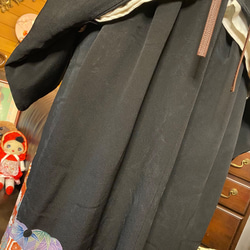黒留袖 着物 和 モダン ハンドメイド リメイク ワンピース ドレス 和洋折衷  TKW-10 8枚目の画像