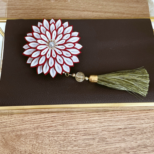 つまみ細工髪飾り　あや⭐︎セール中ページ 即日発送可能》つまみ細工髪飾り豪華8点セット✴︎ホワイト