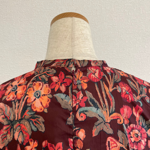 ハンドメイド　リバティ　ヘスティア　ワンピース ハンドメイドリバティヘスティアワンピース