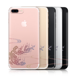 黒桜 - 立体加工 和風 ブラックiPhoneケース【iPhone17シリーズも対応