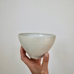《Creema陶器市2024》お茶碗　乳白色 11枚目の画像