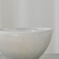 《Creema陶器市2024》お茶碗　乳白色 4枚目の画像