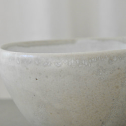 《Creema陶器市2024》お茶碗　乳白色 5枚目の画像