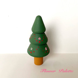 ハンドメイド☆トールペイント作品☆クリスマス☆両面楽しめる☆ツリー型 ハンドメイド☆トールペイント作品☆クリスマス☆両面楽しめる☆ツリー型