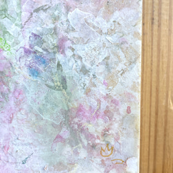 日本画『瑠璃唐綿』　《送料無料》 4枚目の画像