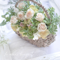 Orange rose basket arrangement 2枚目の画像