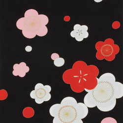 風呂敷　ちりめんふろしき　ギフト　レーヨン100％　かさね紅白梅　全2色　日本製　68cm幅　 5枚目の画像