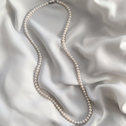 高品質 淡水パール ロングネックレス 80cm 90cm 100cm 長さオーダー可