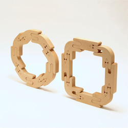 WEB限定カラー スムース・レッド 知育玩具 赤 atelier-fu