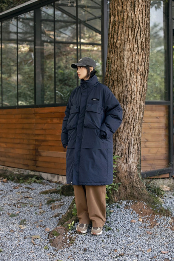 韓版冬コート長コート長綿服ゆったり男女着られる  20-1304 9枚目の画像