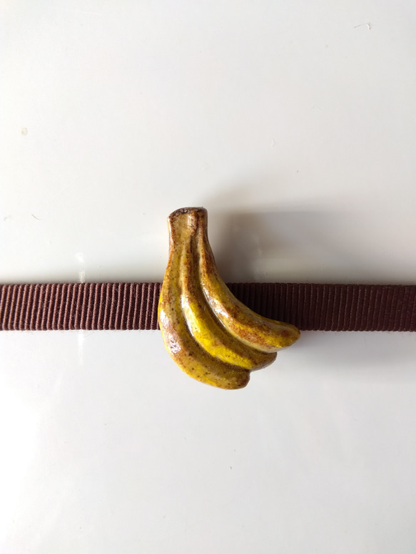 帯締め―バナナ(黄瀬戸釉) 1枚目の画像