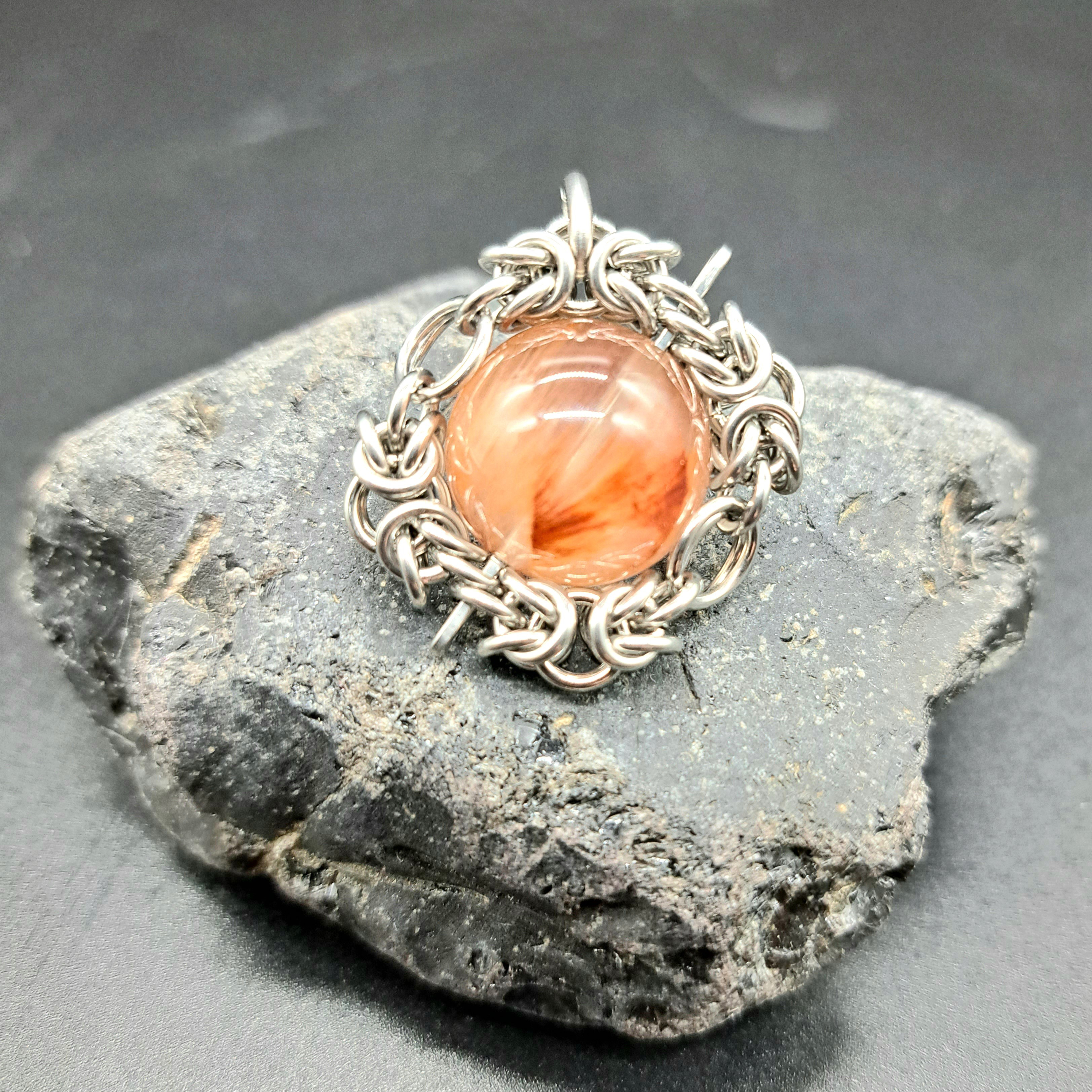 アンフィボール イン クォーツ  ペンダントトップ