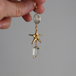 夢中看到的星星&lt;黃水晶耳環/耳環&gt; 第8張的照片