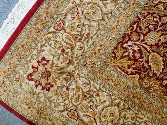 パキスタン手織り絨毯 size:257×252cm ウール  ペルシャ絨毯 ダブルノッ 9枚目の画像