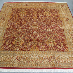 パキスタン手織り絨毯 size:257×252cm ウール  ペルシャ絨毯 ダブルノッ 3枚目の画像