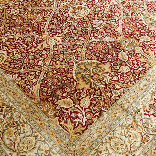 パキスタン手織り絨毯 size:257×252cm ウール ペルシャ絨毯 パキスタン手織り絨毯 size:257×252cm ウール ペルシャ絨毯