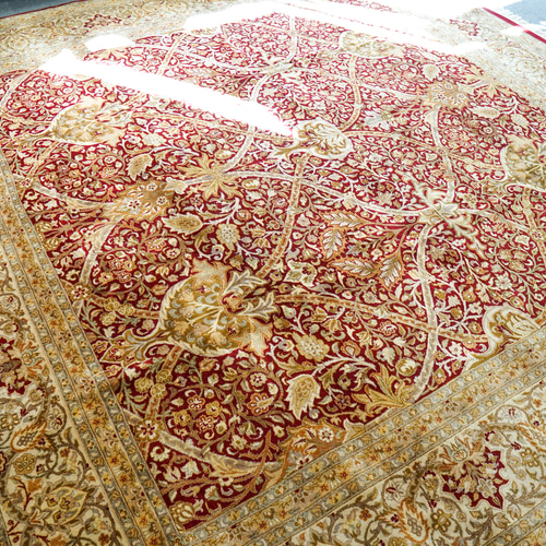 パキスタン手織り絨毯 size:257×252cm ウール ペルシャ絨毯 パキスタン手織り絨毯 size:257×252cm ウール ペルシャ絨毯