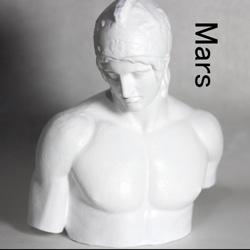 石膏像 デッサン マルス ホワイト インテリア 彫刻 置物 レジン 彫刻