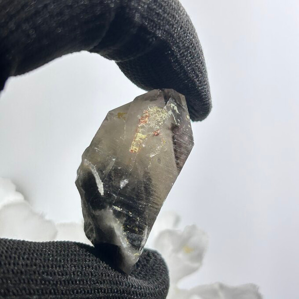 モリオン　スモーキーファントムクォーツ　天然石　原石　かち割り 　42ｍｍ　天然石インテリア・置物として　 2枚目の画像