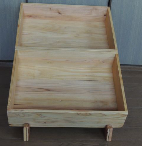 傾斜台　木箱2個セット　オーダー可能　受注生産