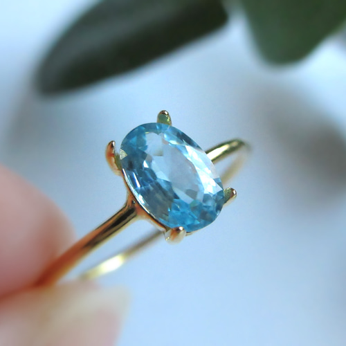 ブルージルコン ダイヤモンドリング ZI 5.85ct D 0.54ct Pt900
