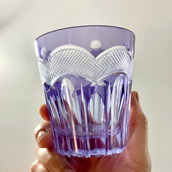 切子 の グラス 【朝】〜スミレ紫〜 5枚目の画像