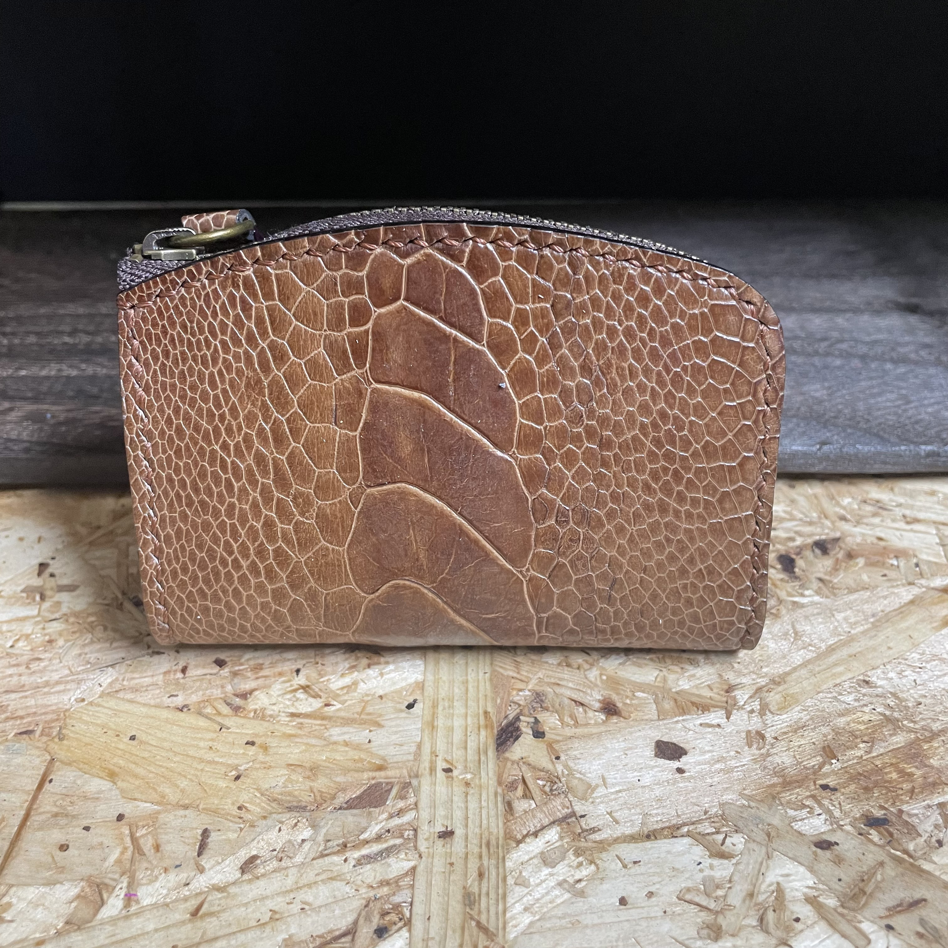 オーストレッグ　本革　茶色　小銭入れ