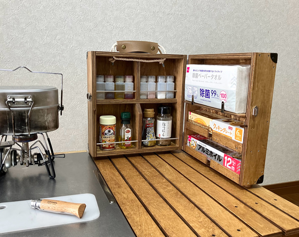 ◇アウトドアで料理を❗ スパイスボックス(調味料入れ ◇アウトドアで料理を❗ スパイスボックス(調味料入れ