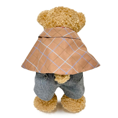 ☆ ダッフィー Sサイズ 43cm 茶色 マント リバーシブル ☆ テディベア