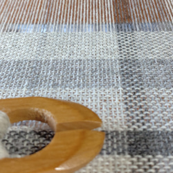 手織り・カシミアショートマフラー 8枚目の画像