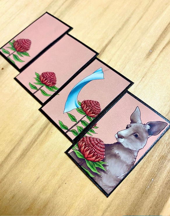Hanafuda BonsaiGirl Cards (Australia) オーストラリア花札盆栽女子のカードセット 12枚目の画像