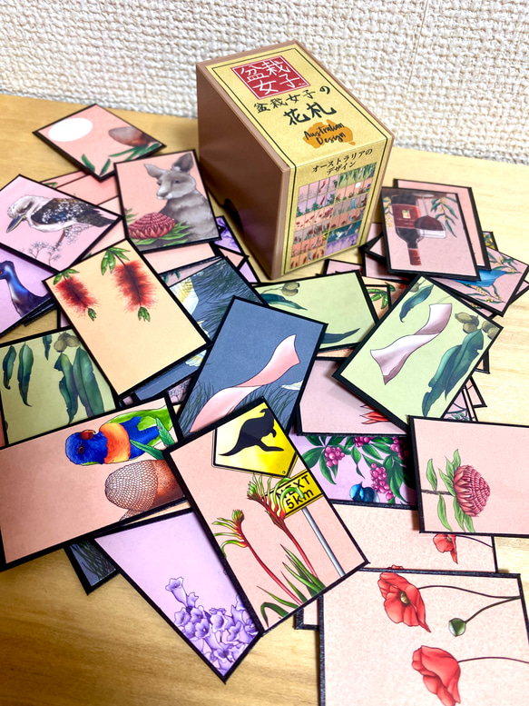 Hanafuda BonsaiGirl Cards (Australia) オーストラリア花札盆栽女子のカードセット 1枚目の画像