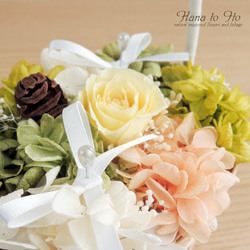 【ゼクシィ掲載】[リングピロー] フラワーウェディング　-natural minibasket-　Ver.9 2枚目の画像