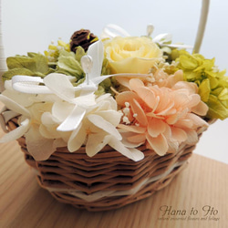 【ゼクシィ掲載】[リングピロー] フラワーウェディング　-natural minibasket-　Ver.9 5枚目の画像