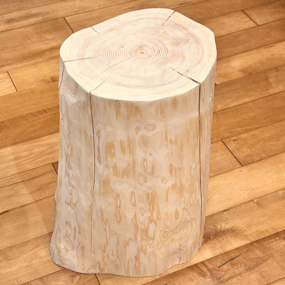 Hinoki  Wood  Stool No.510 2枚目の画像