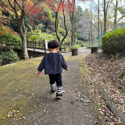 スモック✿水玉ネイビー 13枚目の画像