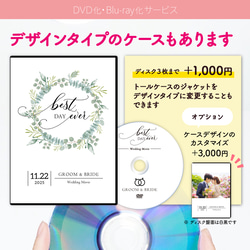 【翌日発送】自作結婚式ムービーDVD化・ブルーレイ化 ◇ DVD-Video形式・画面比率4:3・Blu-rayも選択可 7枚目の画像