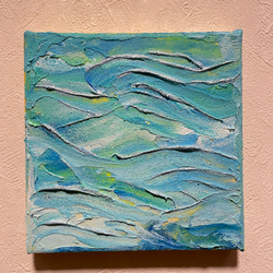 真作 作品証明書付】アクリル画 クラゲ 原画 現代アート